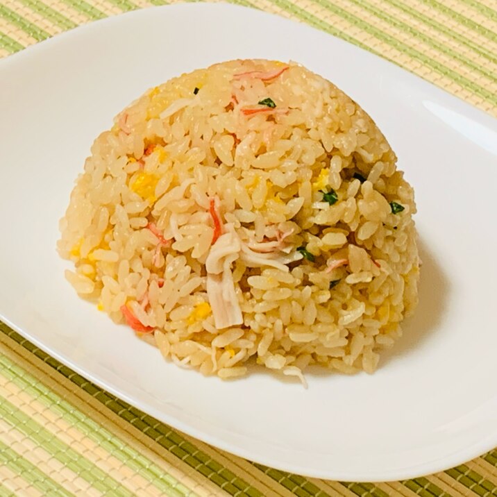 簡単!炊飯器でカニカマチャーハン